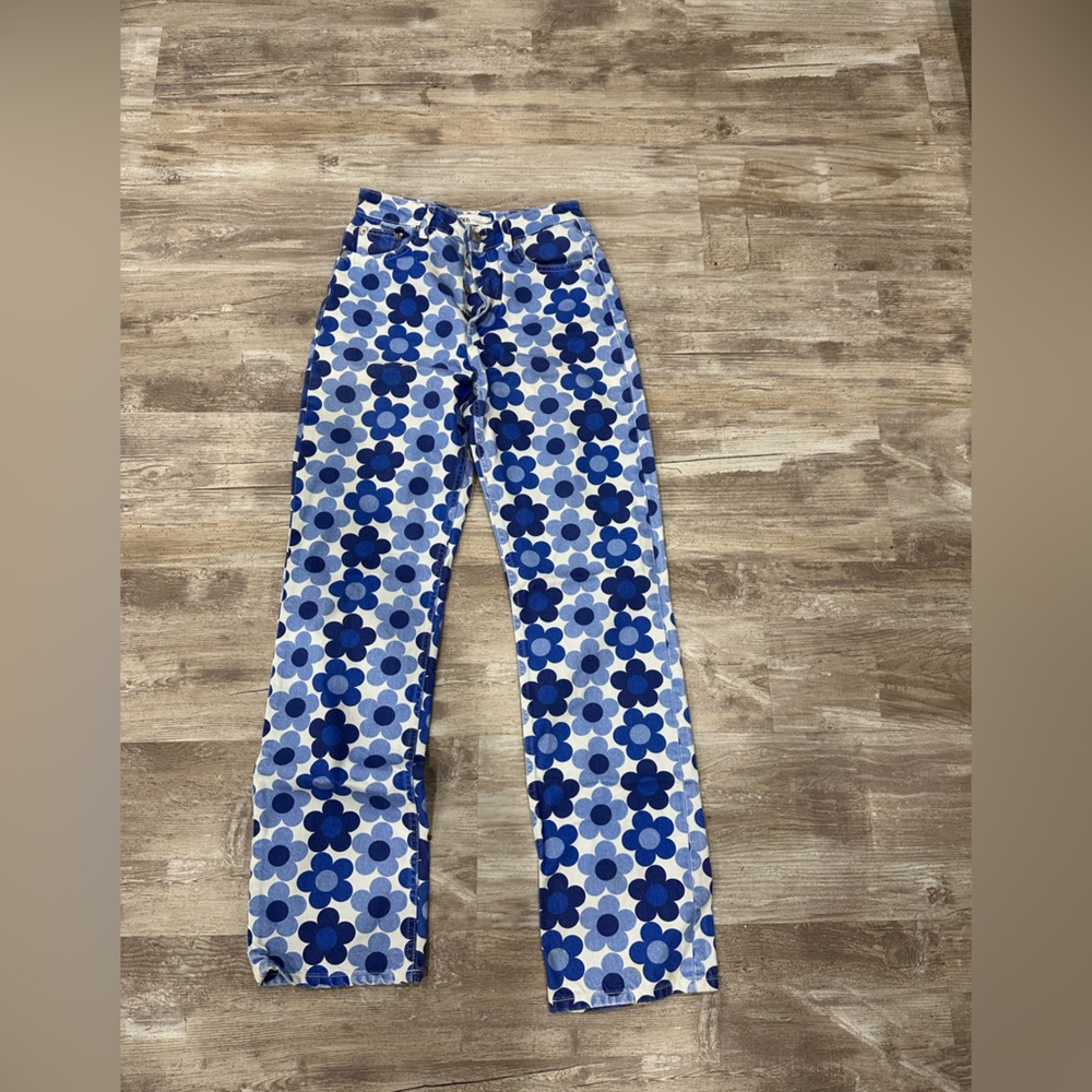 Floral Zara jeans